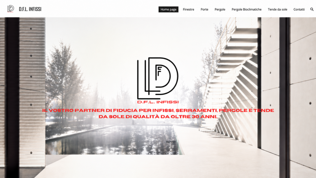 sito web D.F.L. Infissi realizzato a Pistoia