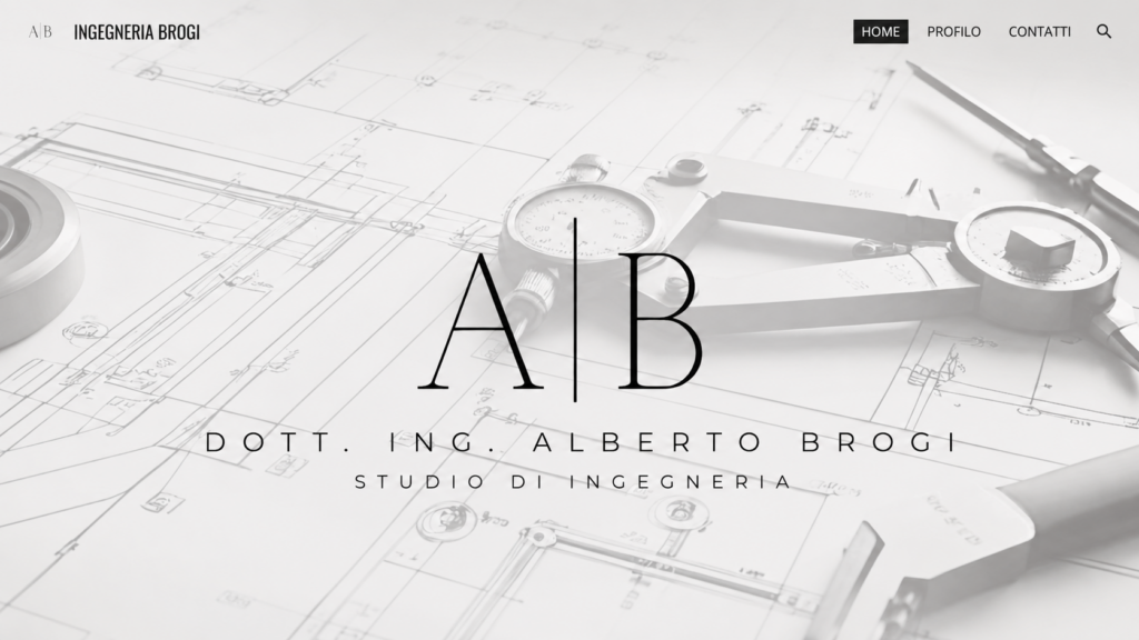 Sito web Studio Ingegneria Brogi realizzato a Pistoia